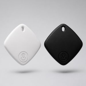 Localizador Bluetooth Alwaystag en color negro y blanco